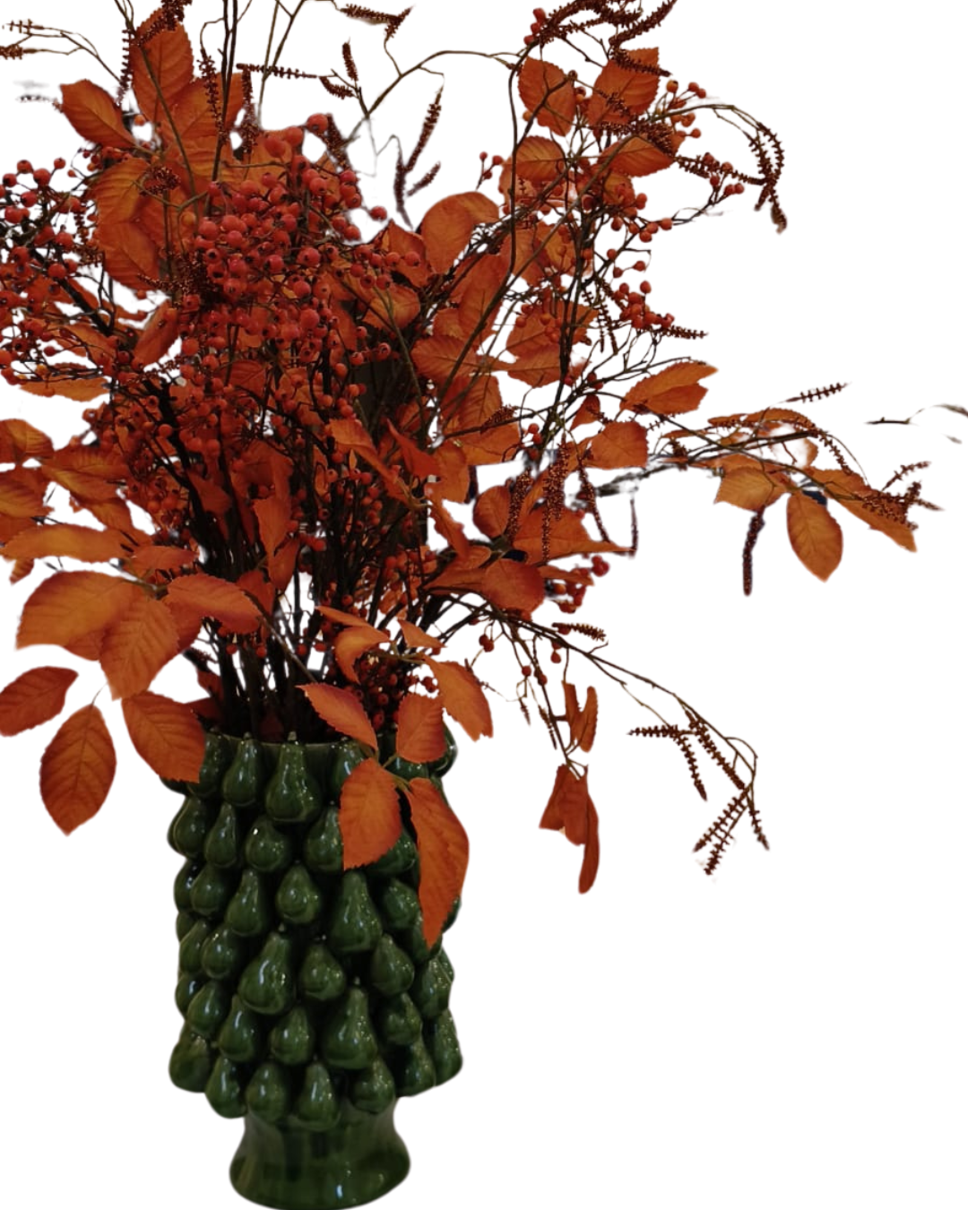 Vazen van keramiek groen peren