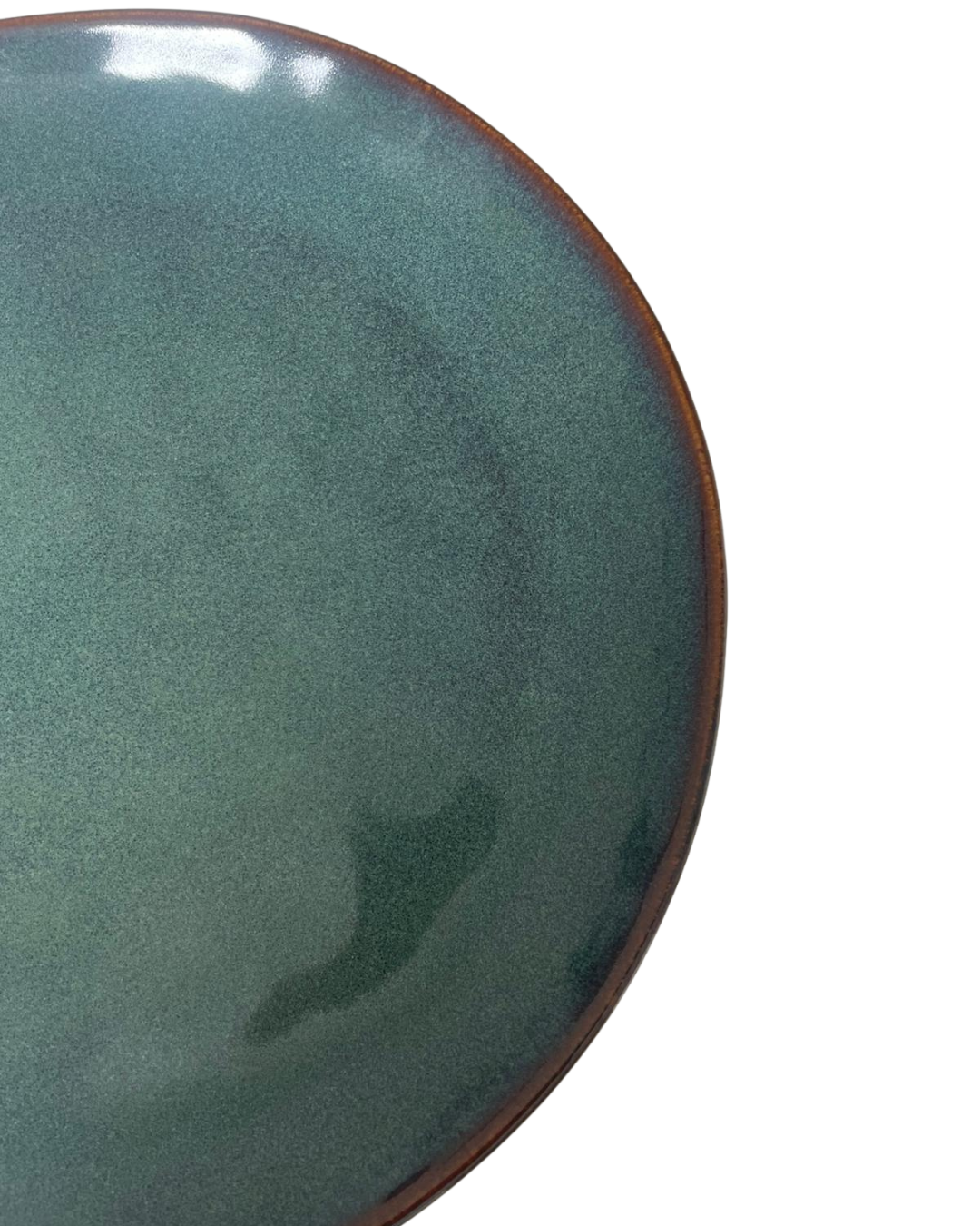 Kleurrijk servies blauw diner bord