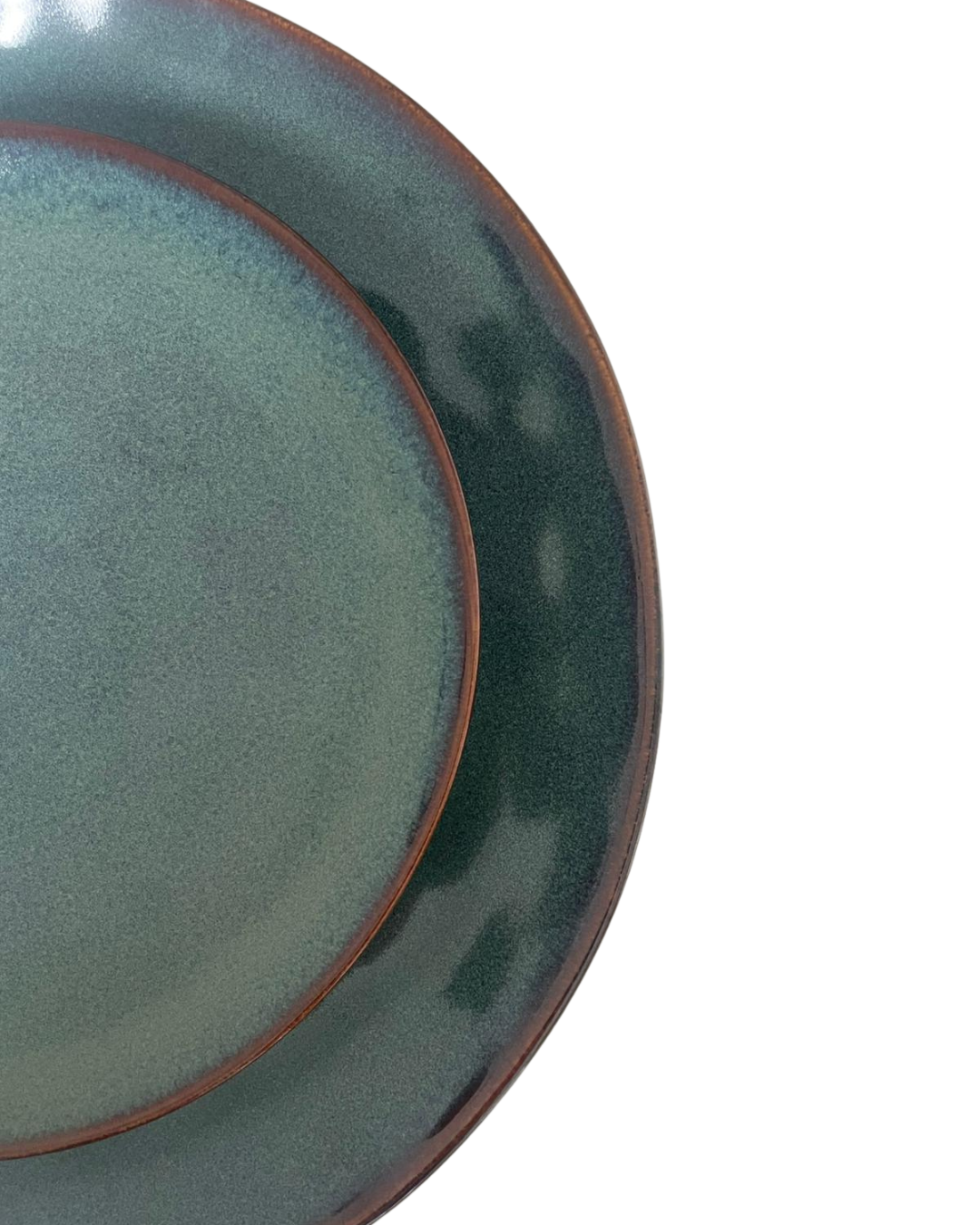 Kleurrijk servies blauw ontbijt bord