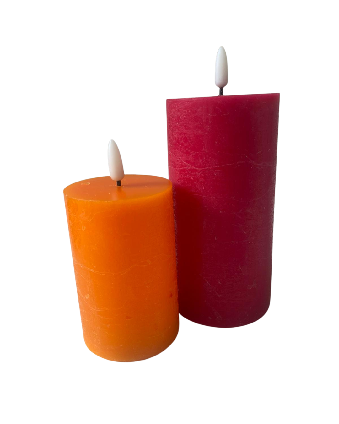 LED kaars rood oranje