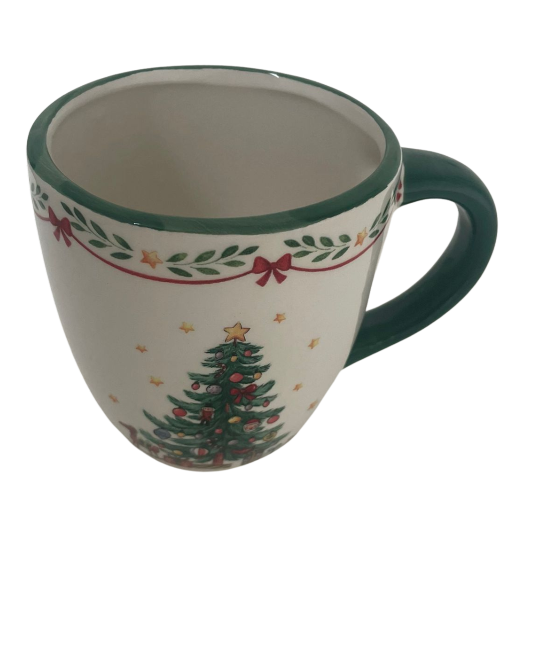 Porseleinen kerstmok illustratie