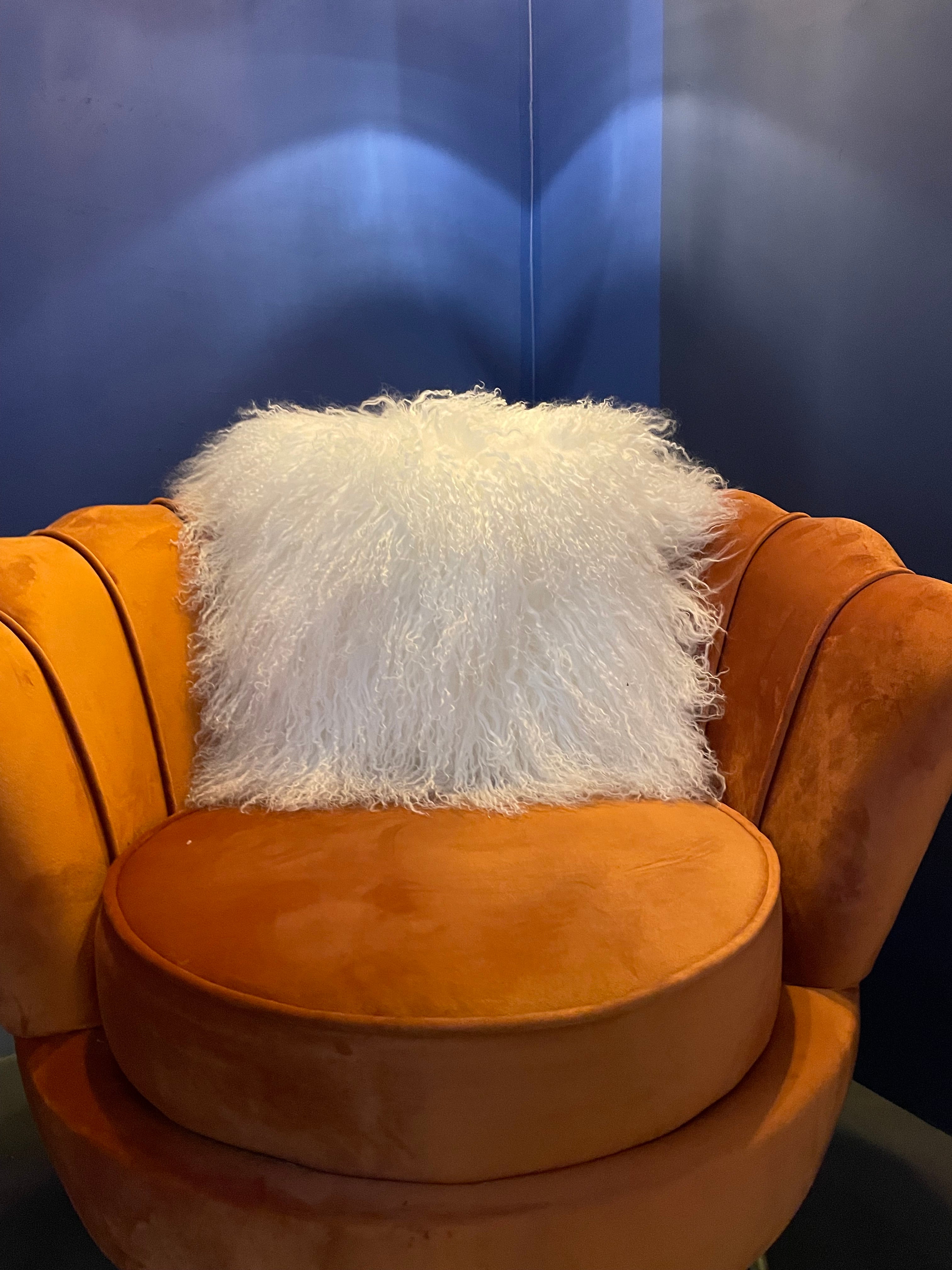 Wit Fluffy Sierkussen