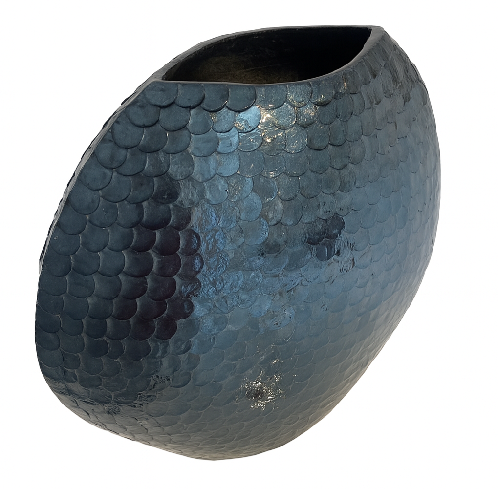 Schubbenvaas donkerblauw