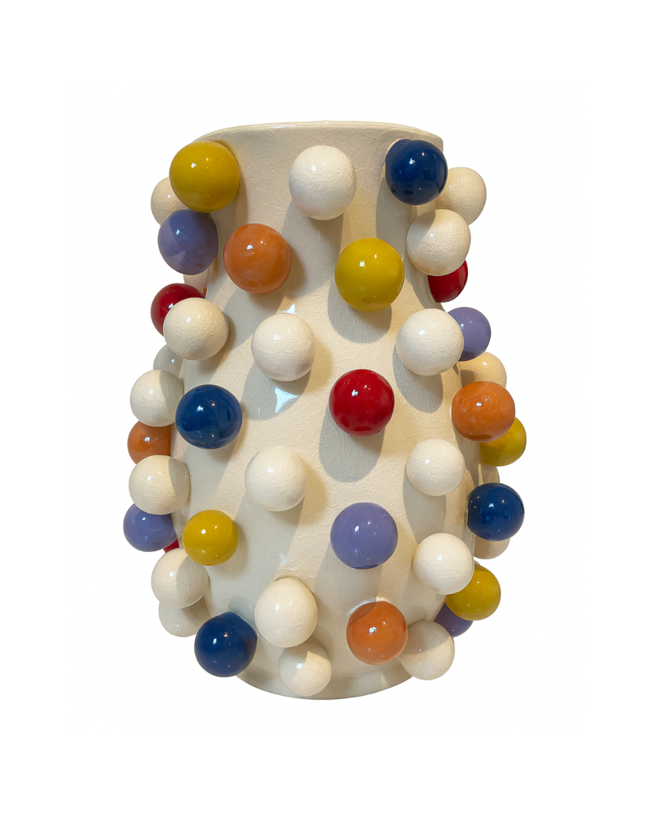 vazen van keramiek bolletjes