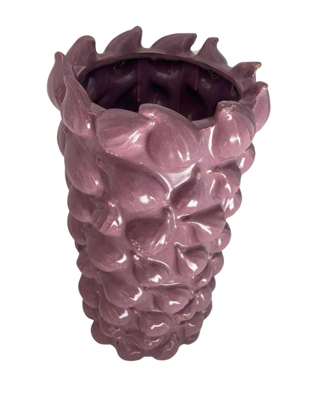 vazen van keramiek lila vijgen