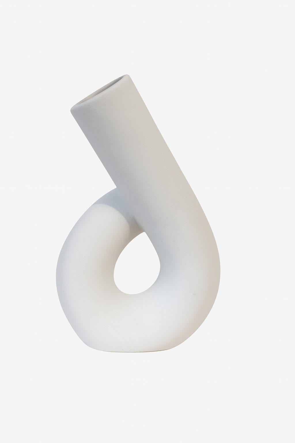 vazen van keramiek wit