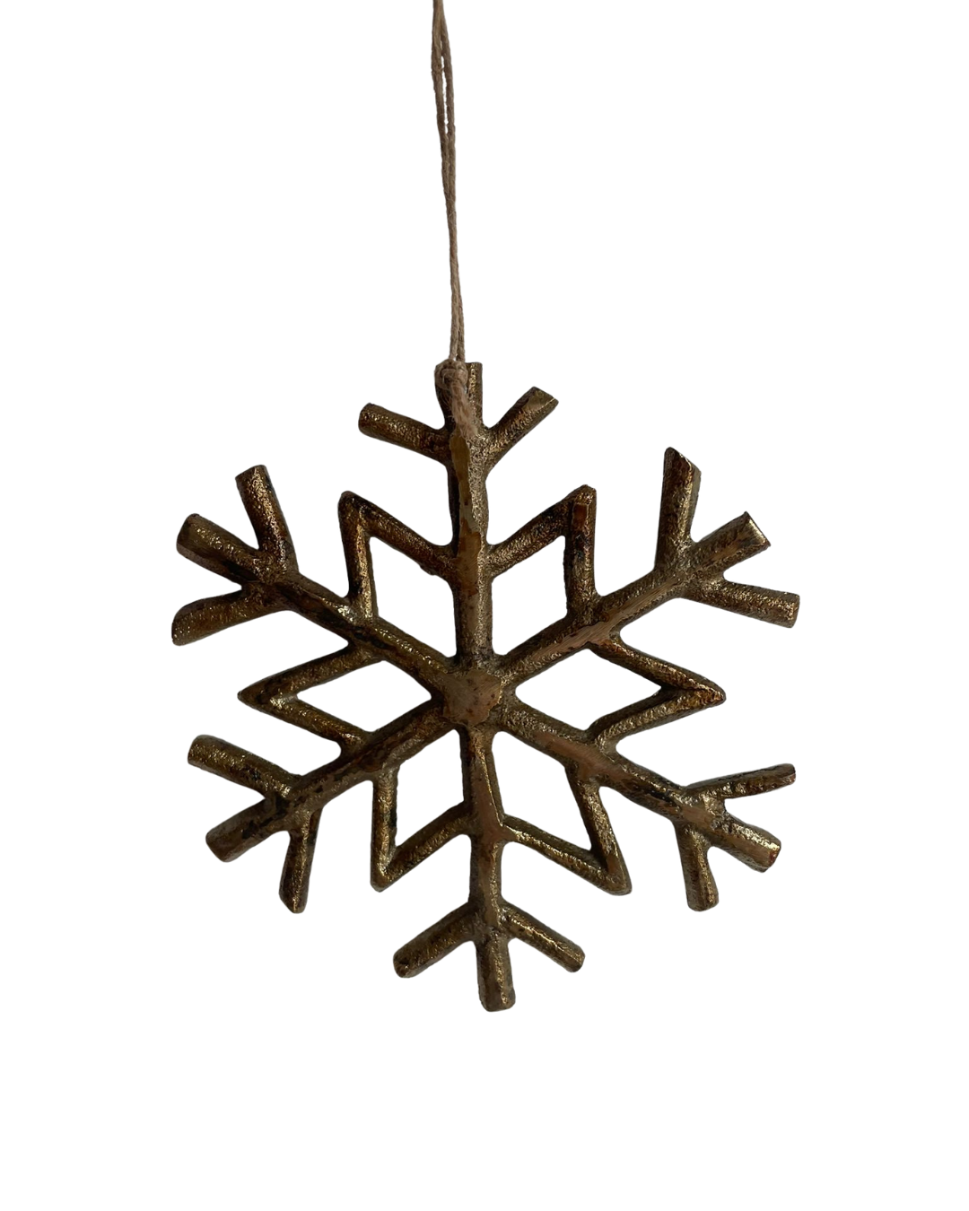 kerstboom ornament metaal sneeuwvlok