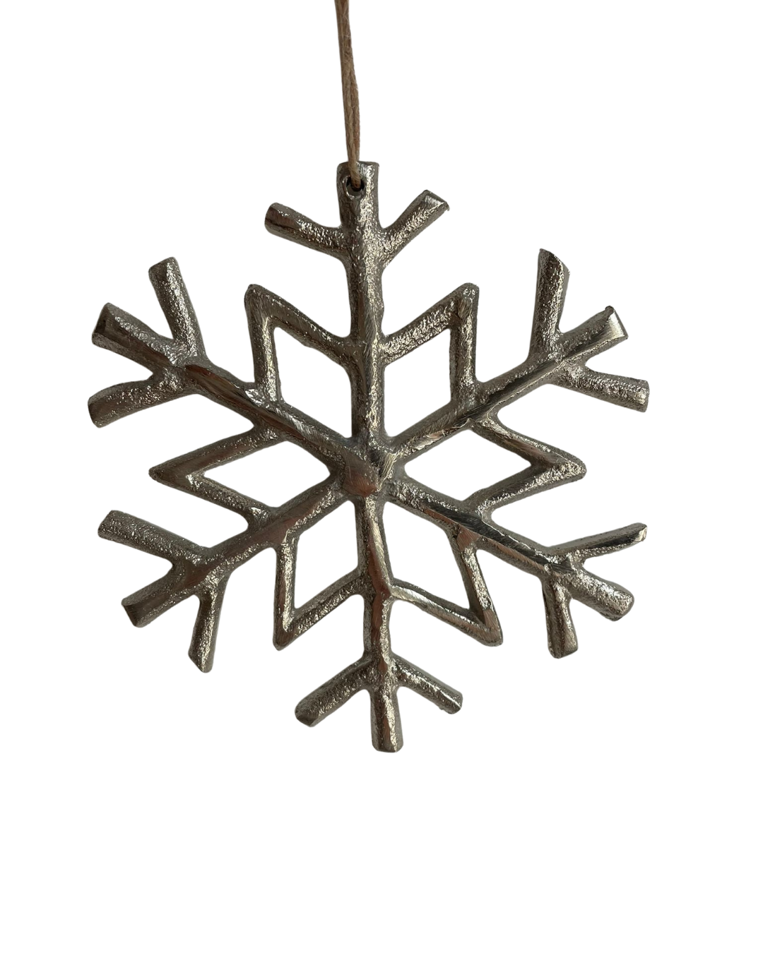 kerstboom ornament metaal sneeuwvlok