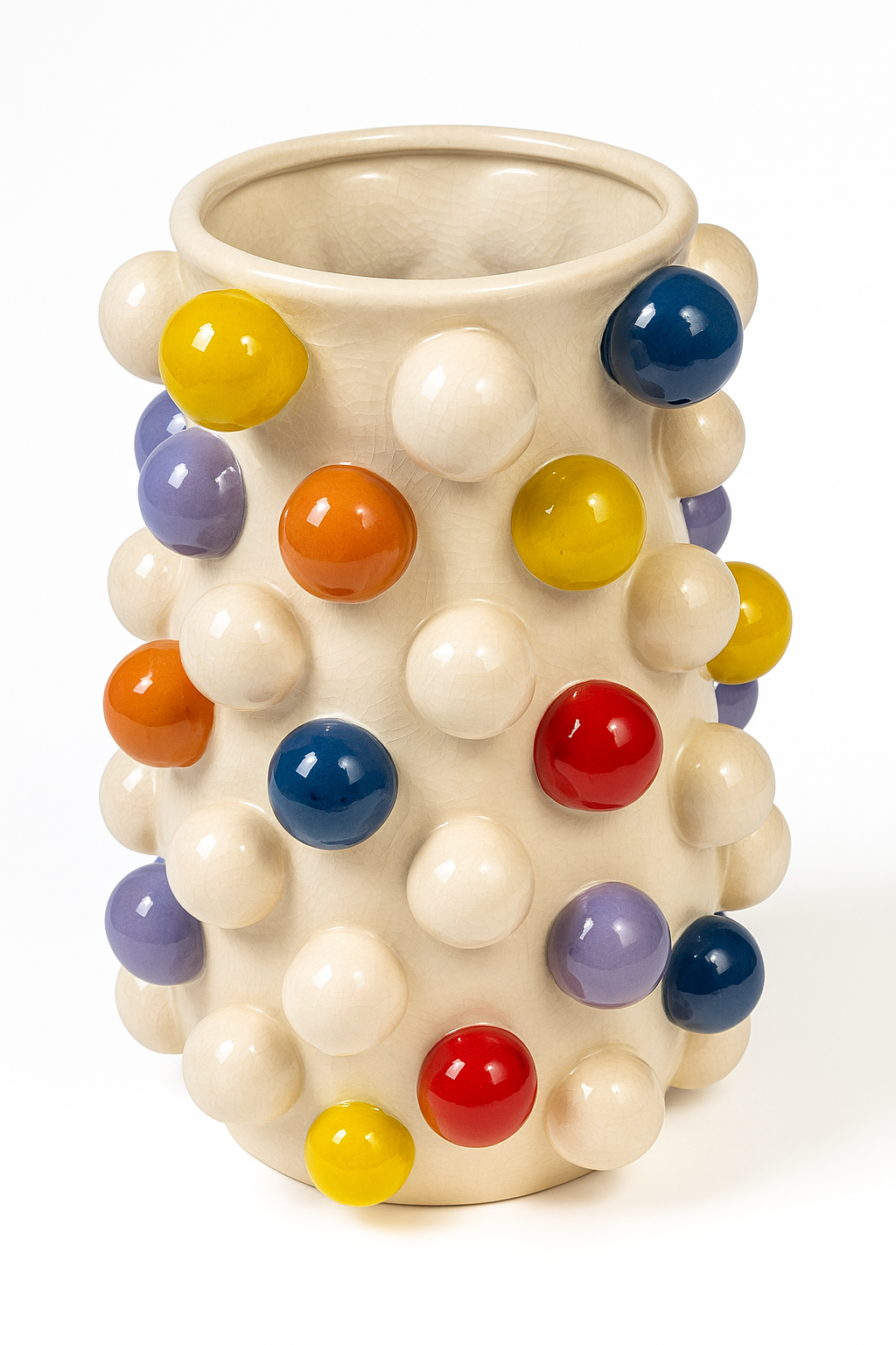 vazen van keramiek bolletjes