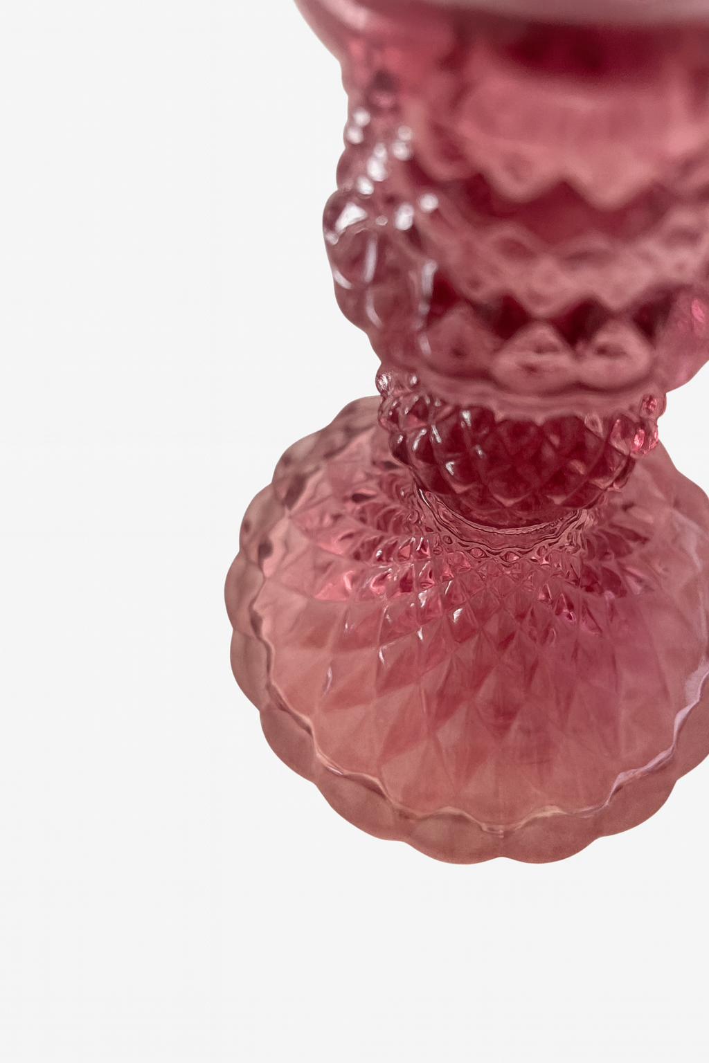 Kandelaar kaars roze