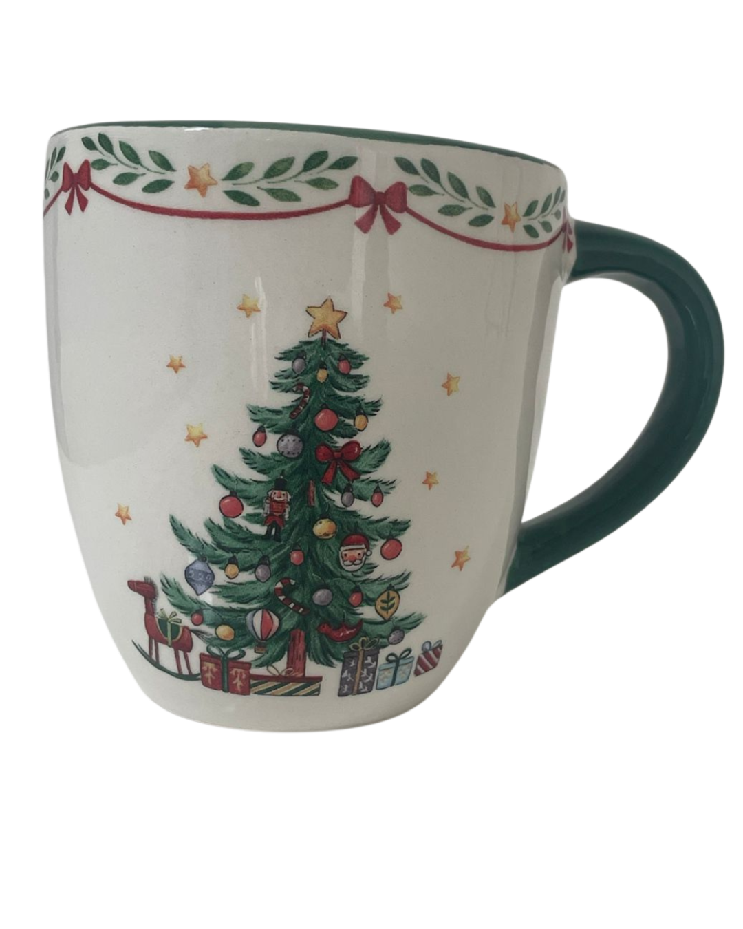 Porseleinen kerstmok illustratie