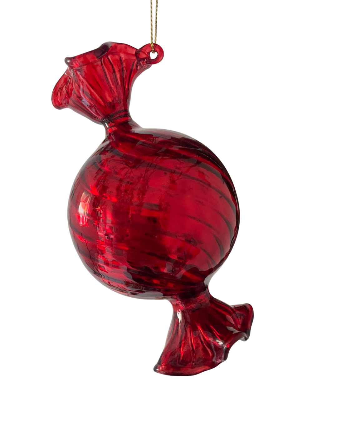 kerstboom ornament candy glas rood