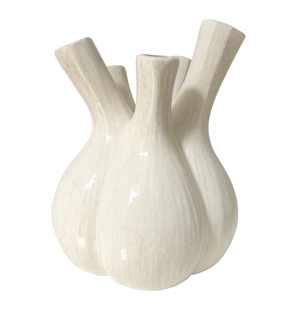 Beige vaas met meerdere halzen