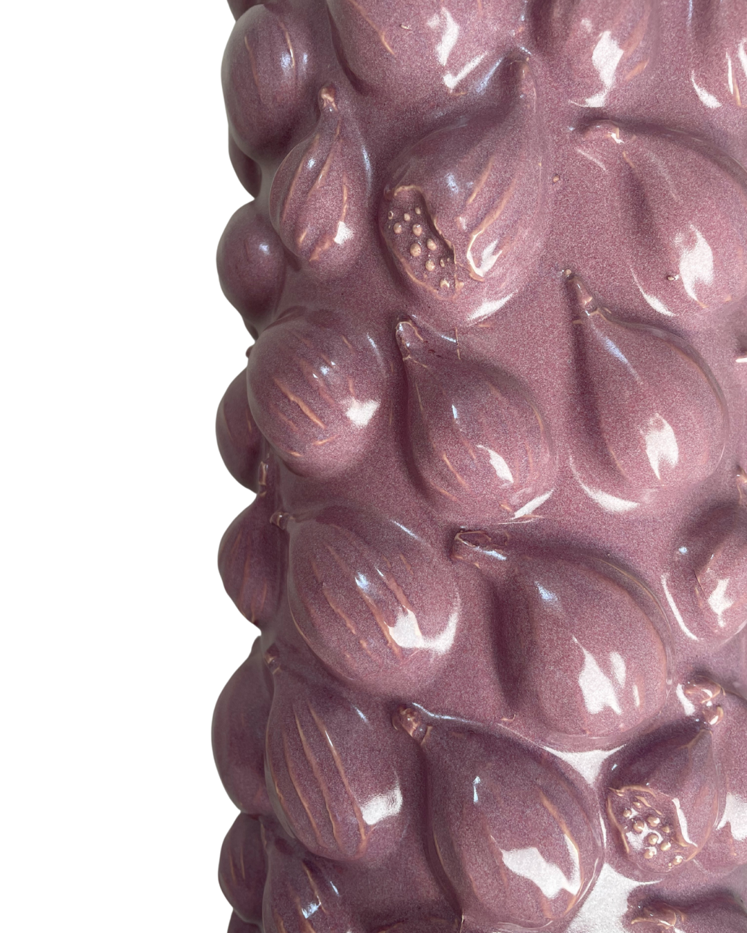 vazen van keramiek lila vijgen